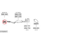 Výfukový systém BOSAL SYS26347