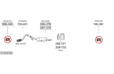 Výfukový systém BOSAL SYS26350