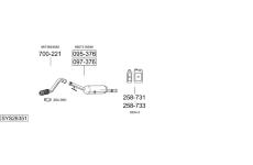 Výfukový systém BOSAL SYS26351