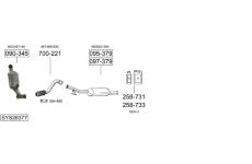 Výfukový systém BOSAL SYS26377