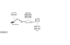 Výfukový systém BOSAL SYS26411