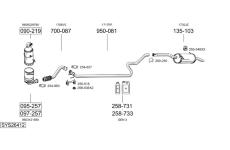 Výfukový systém BOSAL SYS26412