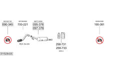 Výfukový systém BOSAL SYS26435