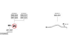 Výfukový systém BOSAL SYS26625