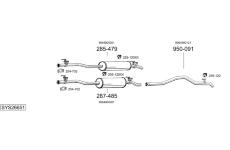 Výfukový systém BOSAL SYS26651