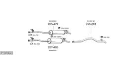 Výfukový systém BOSAL SYS26653