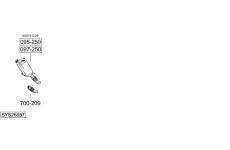 Výfukový systém BOSAL SYS26657