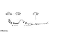 Výfukový systém BOSAL SYS26672