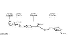 Výfukový systém BOSAL SYS27046