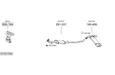 Výfukový systém BOSAL SYS27065