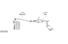 Výfukový systém BOSAL SYS27228