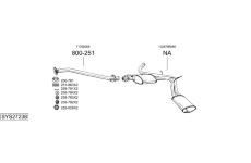 Výfukový systém BOSAL SYS27238