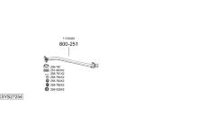Výfukový systém BOSAL SYS27254