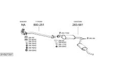 Výfukový systém BOSAL SYS27257