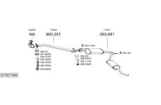 Výfukový systém BOSAL SYS27269