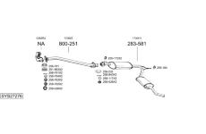 Výfukový systém BOSAL SYS27276