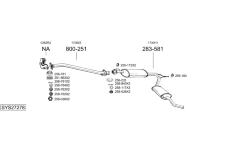 Výfukový systém BOSAL SYS27278