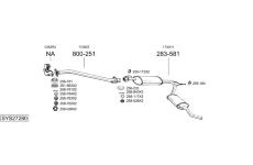 Výfukový systém BOSAL SYS27280