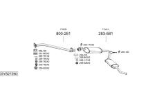 Výfukový systém BOSAL SYS27290