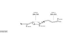 Výfukový systém BOSAL SYS27297