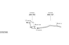 Výfukový systém BOSAL SYS27406