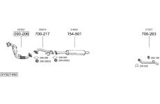 Výfukový systém BOSAL SYS27492