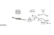 Výfukový systém BOSAL SYS27546