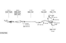 Výfukový systém BOSAL SYS27554