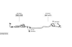 Výfukový systém BOSAL SYS27574