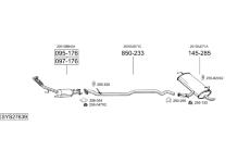 Výfukový systém BOSAL SYS27639