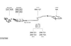 Výfukový systém BOSAL SYS27689