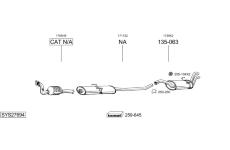 Výfukový systém BOSAL SYS27694