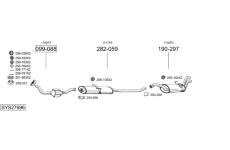 Výfukový systém BOSAL SYS27696