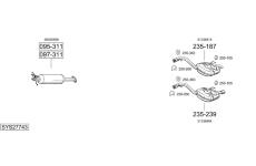 Výfukový systém BOSAL SYS27743