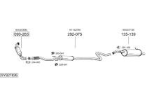 Výfukový systém BOSAL SYS27826