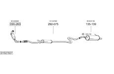 Výfukový systém BOSAL SYS27827
