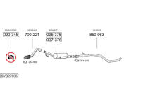 Výfukový systém BOSAL SYS27935