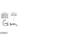 Výfukový systém BOSAL SYS28011