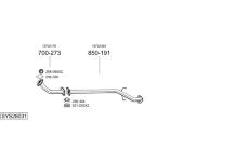 Výfukový systém BOSAL SYS28031