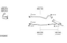 Výfukový systém BOSAL SYS28054