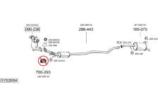 Výfukový systém BOSAL SYS28064