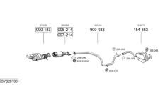 Výfukový systém BOSAL SYS28130