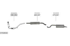 Výfukový systém BOSAL SYS28530