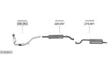 Výfukový systém BOSAL SYS28531