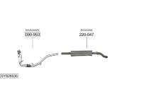 Výfukový systém BOSAL SYS28535