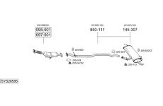Výfukový systém BOSAL SYS28585