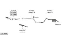 Výfukový systém BOSAL SYS28595