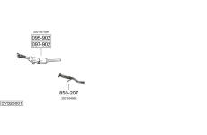 Výfukový systém BOSAL SYS28601