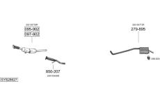 Výfukový systém BOSAL SYS28627