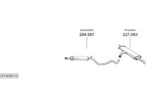 Výfukový systém BOSAL SYS29210